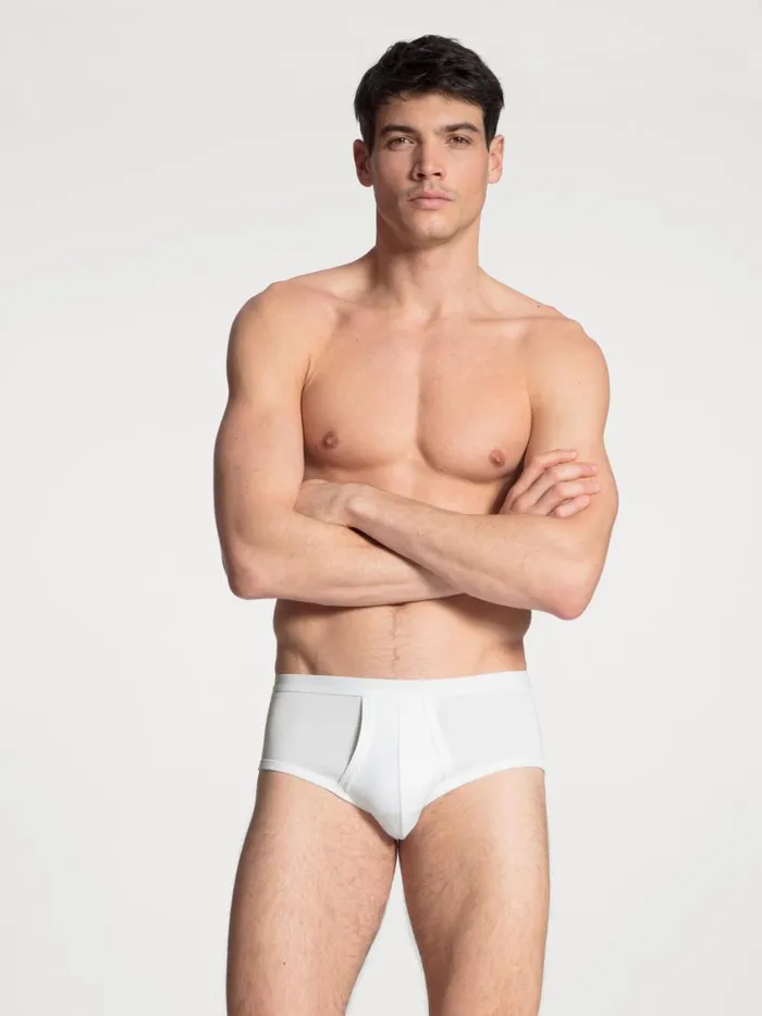 CALIDA Underpants Men Classic Brief With Fly Weiss