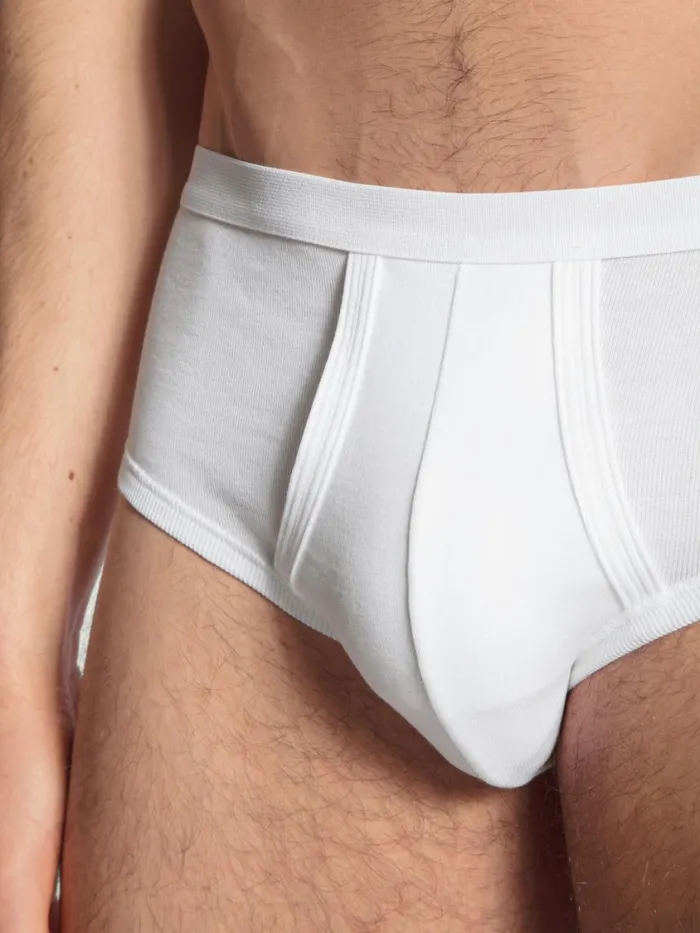 CALIDA Underpants Men Classic Brief With Fly Weiss