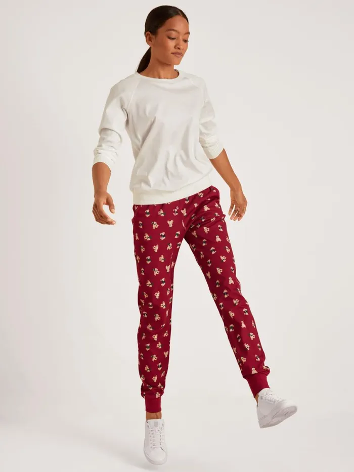 CALIDA Warming Nightwear Women Pants Rio Red
