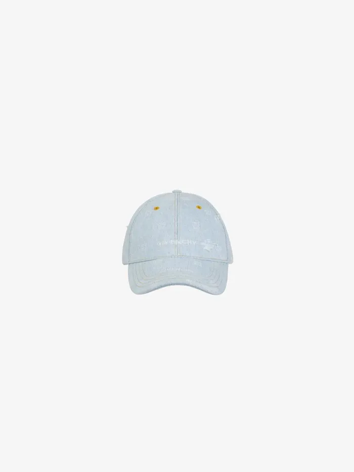 Cap In 4g Washed Denim Cloud Blue Women Givenchy Beanies and Caps