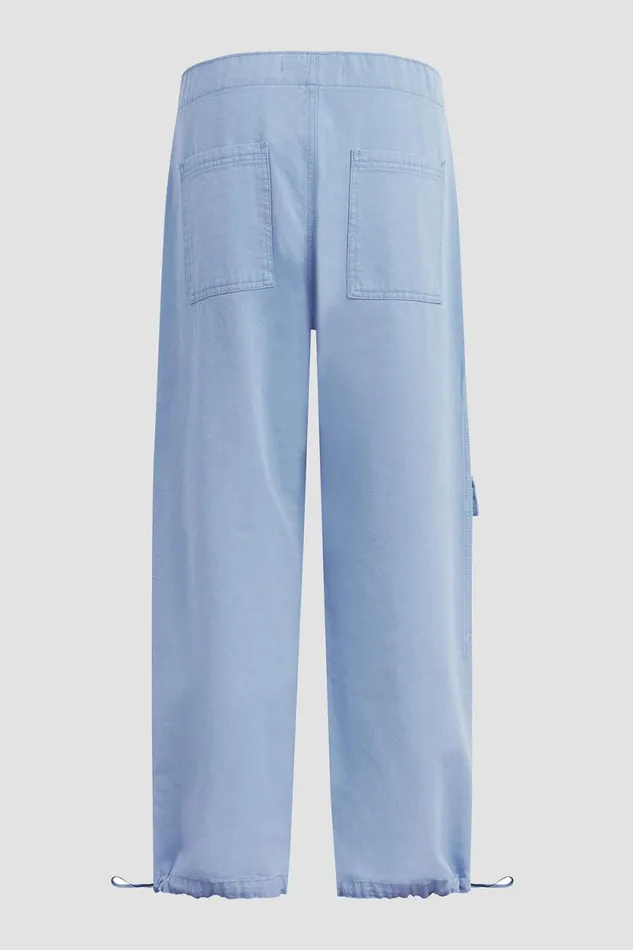 Cargo Women Hudson Jeans Drawstring Parachute Pant Ashley Blue Cargo Women Hudson Jeans Drawstring Parachute Pant Ashley Blue