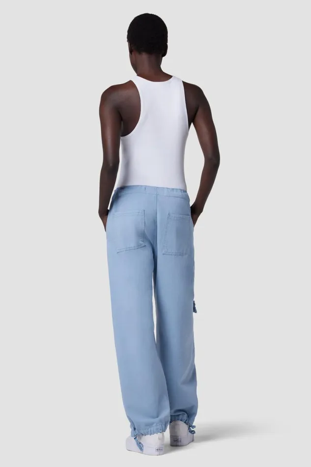 Cargo Women Hudson Jeans Drawstring Parachute Pant Ashley Blue Cargo Women Hudson Jeans Drawstring Parachute Pant Ashley Blue