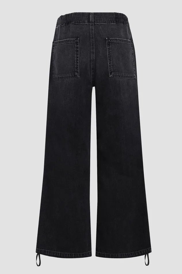Cargo Women Hudson Jeans Drawstring Parachute Pant Faded Black Cargo Women Hudson Jeans Drawstring Parachute Pant Faded Black