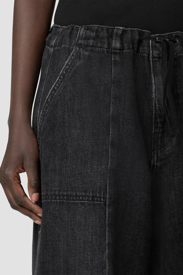 Cargo Women Hudson Jeans Drawstring Parachute Pant Faded Black Cargo Women Hudson Jeans Drawstring Parachute Pant Faded Black