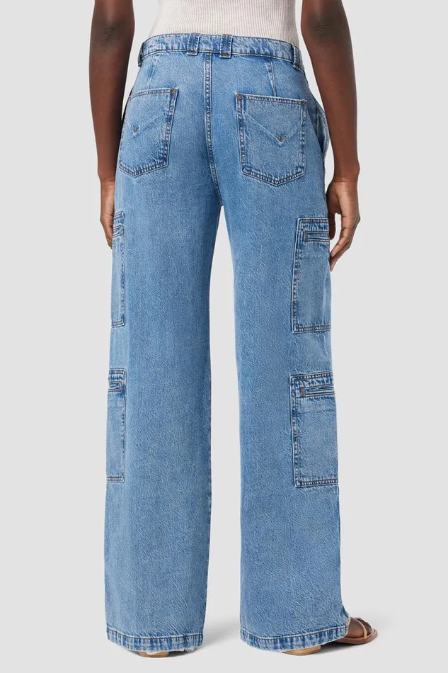 Cargo Women Hudson Jeans HighRise Welt Pocket Wide Leg Cargo Sandlot Cargo Women Hudson Jeans HighRise Welt Pocket Wide Leg Cargo Sandlot