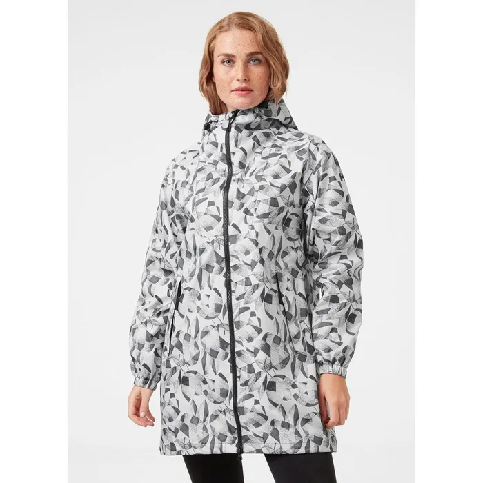 Casual Jackets Women Helly Hansen W ILLUSION RAIN COAT 823 Nimbus Clou
