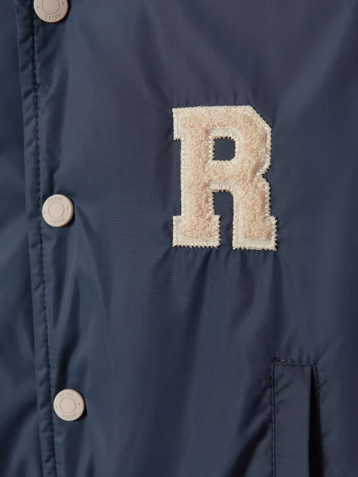 Children Reiss Coats and Jackets Arkan Colourblock Varsity Bomber Jacket Airforce Bluestone
