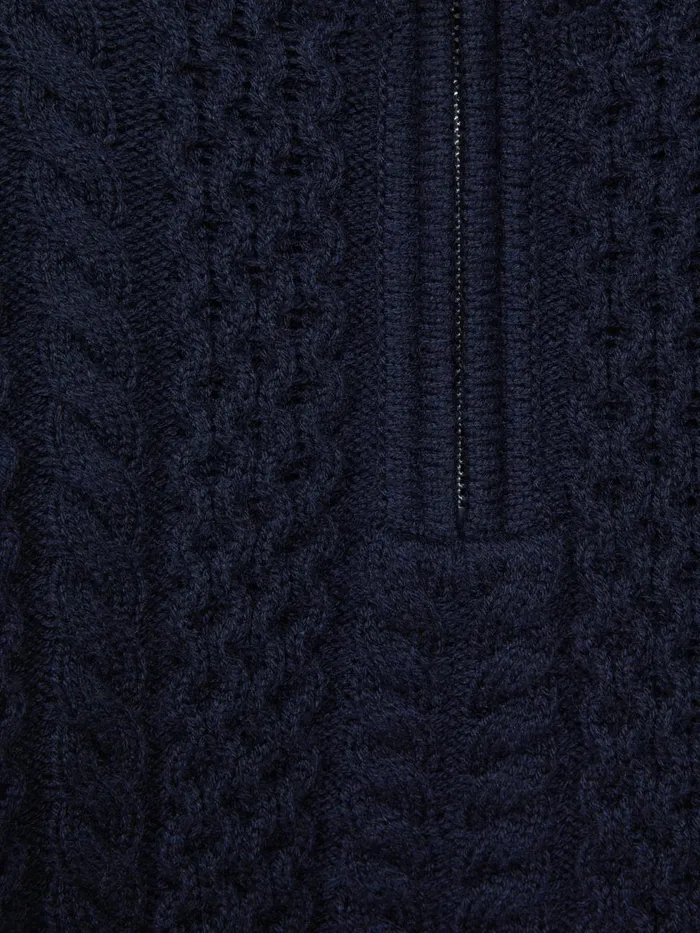 Children Reiss Knitwear Bantham Slim Fit Knitted HalfZip Jumper Navy