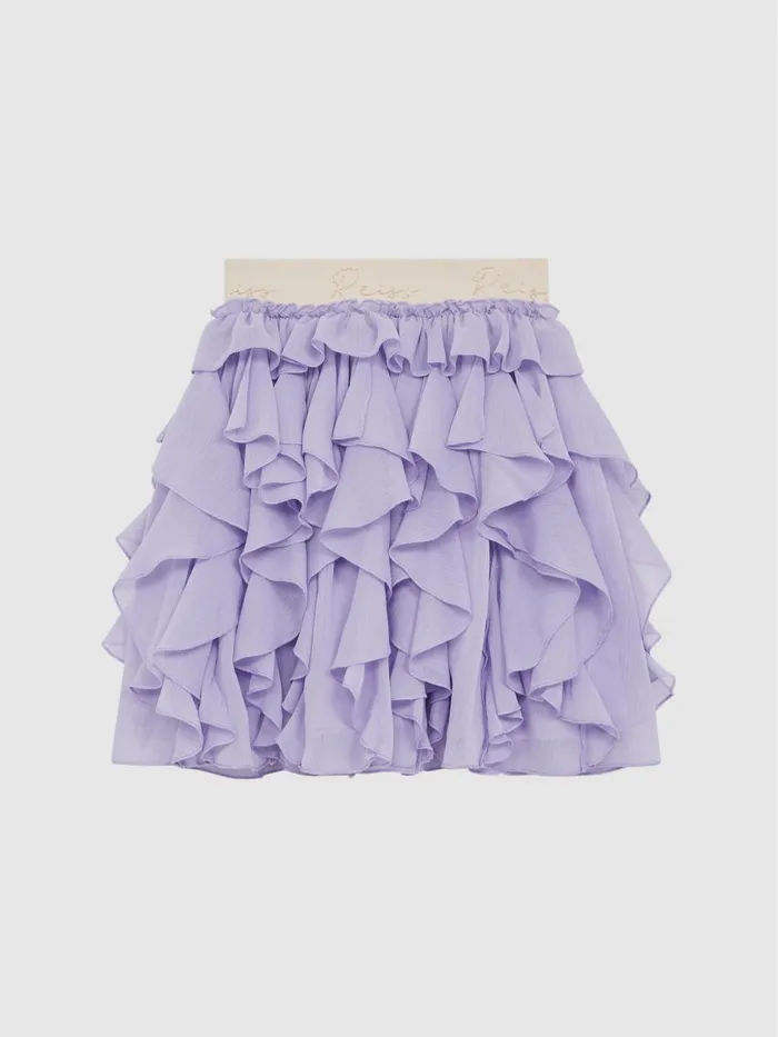 Children Reiss Skirts and Shorts Lola Ruffle Tulle Skirt Lilac