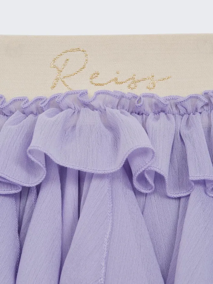 Children Reiss Skirts and Shorts Lola Ruffle Tulle Skirt Lilac