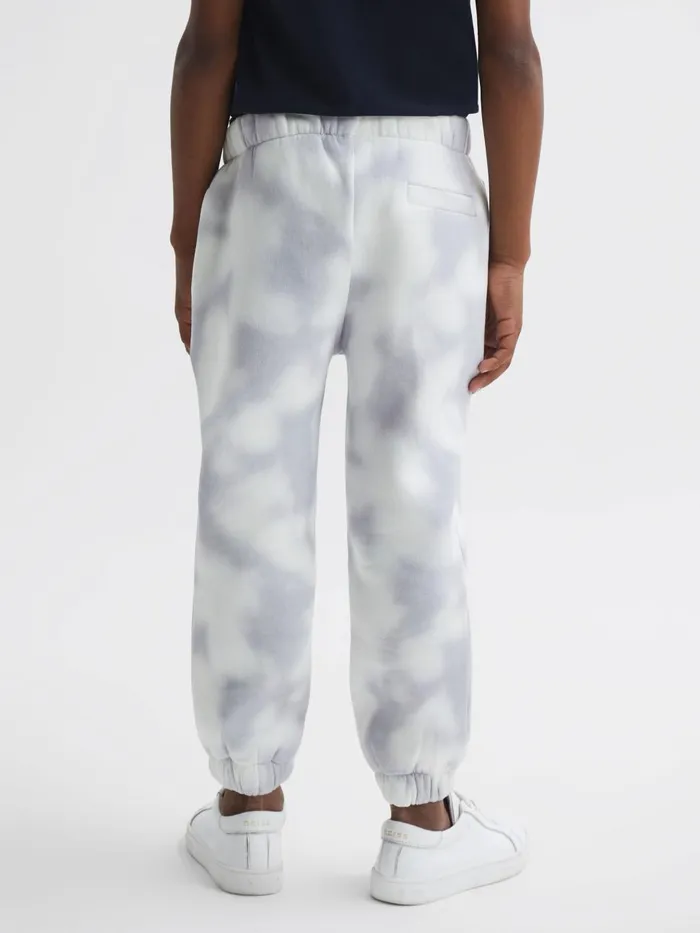 Children Reiss Sweats and Hoodies Cassius Cotton Tie Dye Joggers Blue