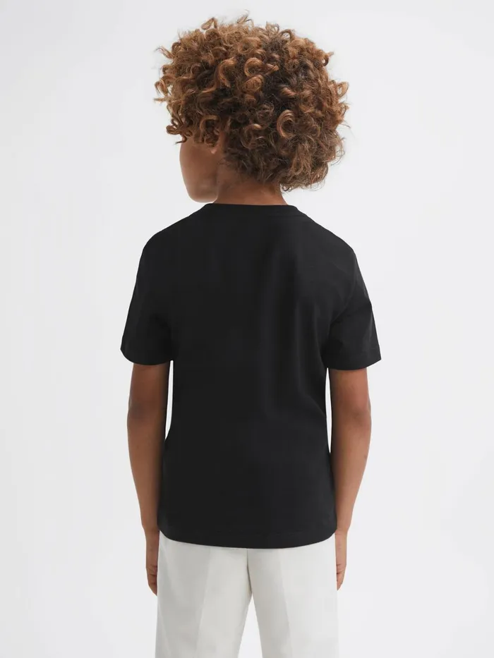 Children Reiss TShirts Bless Crew Neck TShirt Black