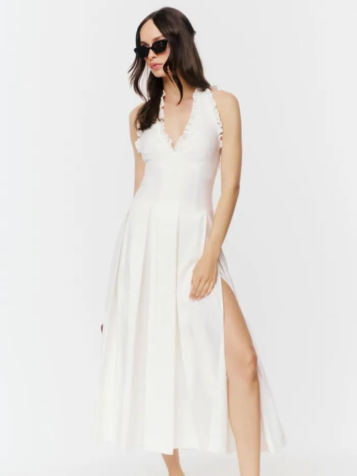 Clothing The Reformation Beaux Dress White