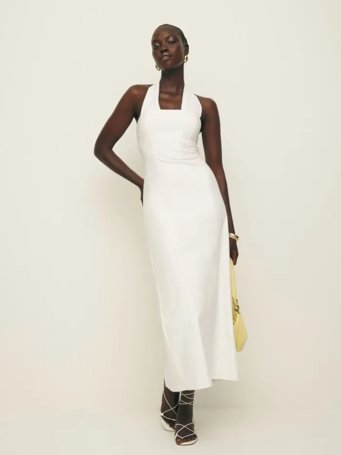 Clothing The Reformation Bessi Dress White