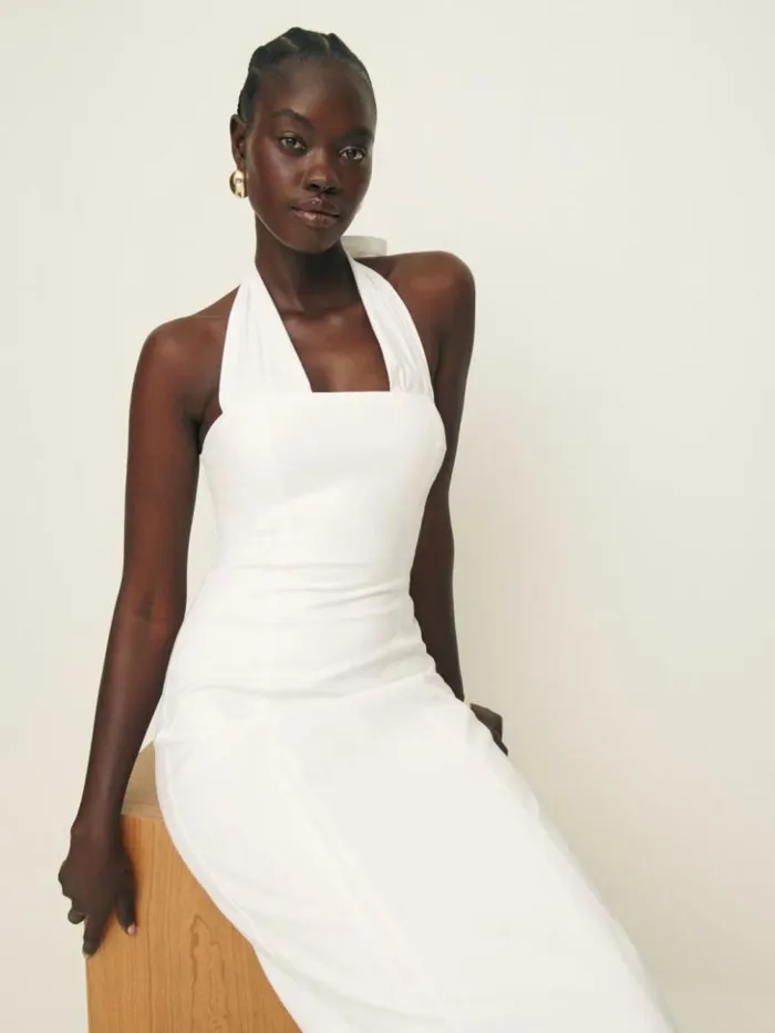 Clothing The Reformation Bessi Dress White