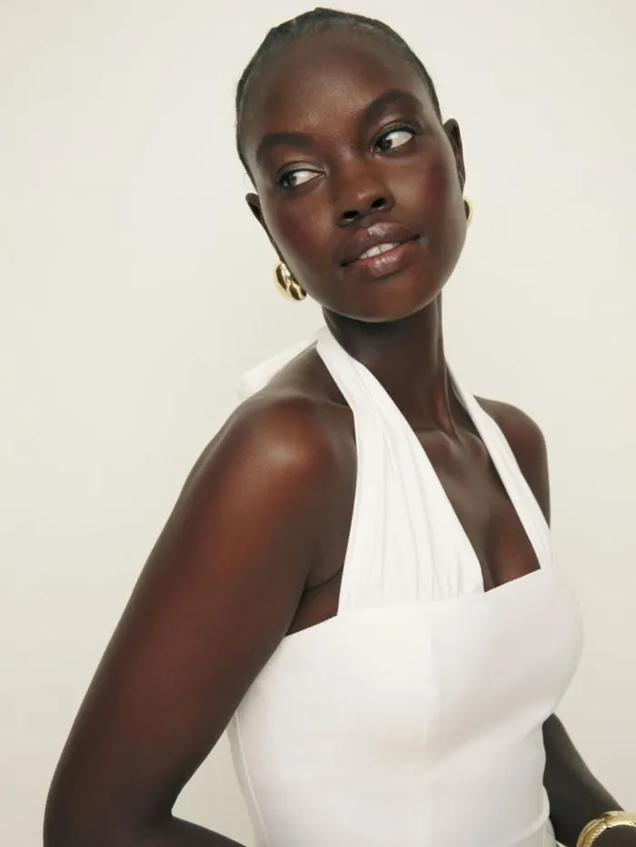 Clothing The Reformation Bessi Dress White