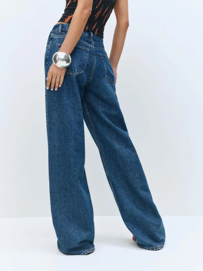 Clothing The Reformation Cary Low Rise Slouchy Wide Leg Jeans Cleary