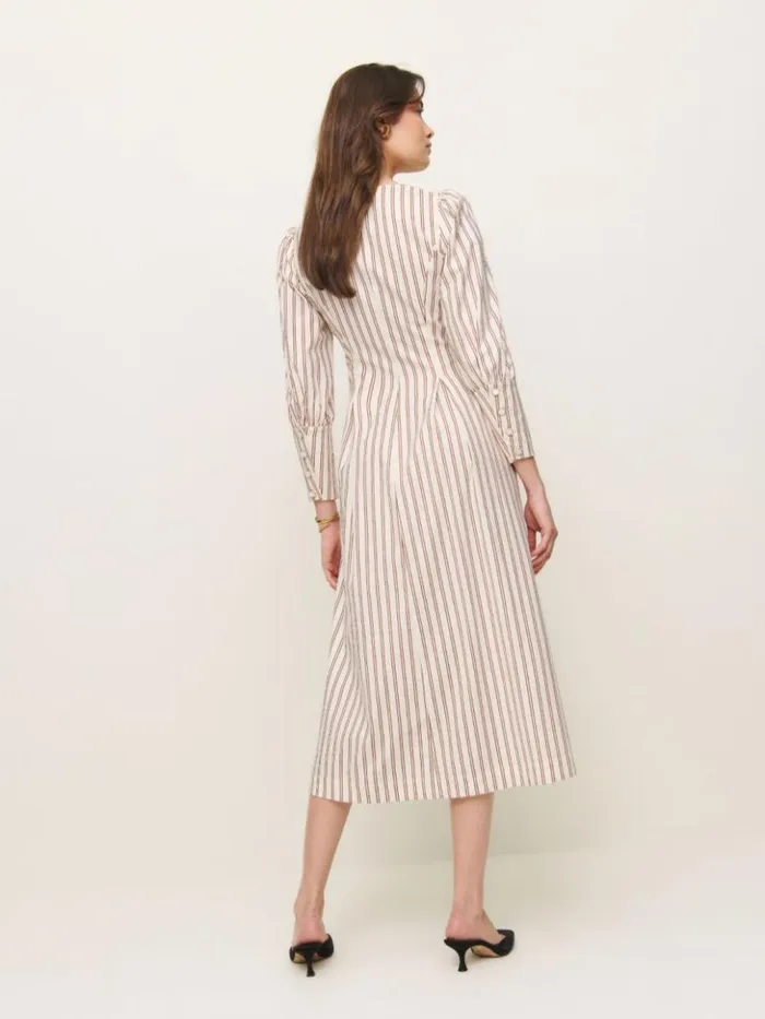 Clothing The Reformation Halia Dress August Stripe