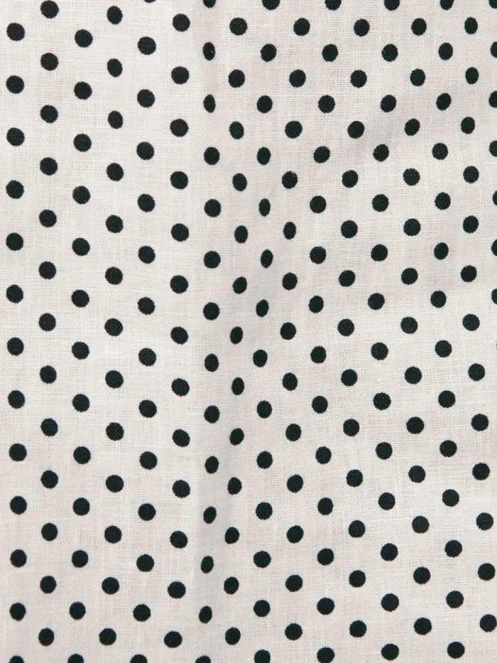 Clothing The Reformation Isha Linen Dress Eclipse Dot