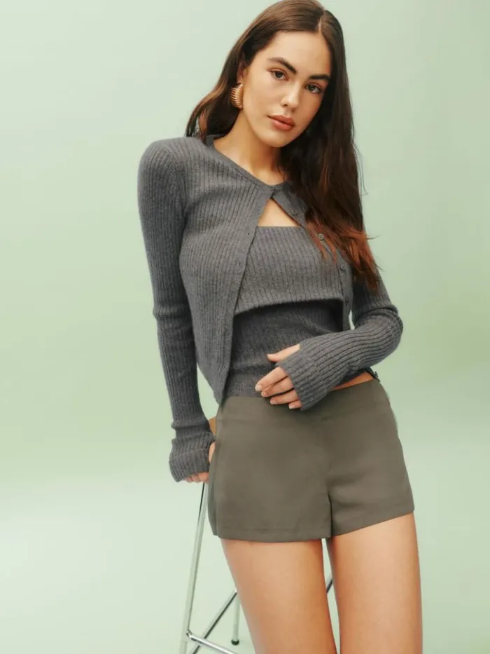 Clothing The Reformation June Low Rise Short Poppyseed