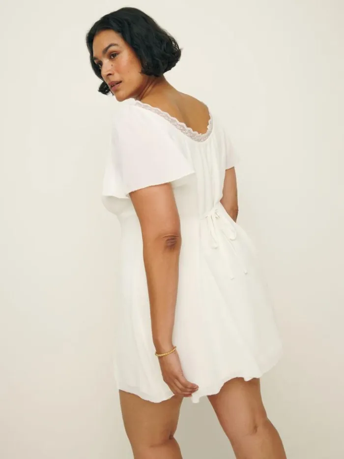 Clothing The Reformation Malena Dress Es White
