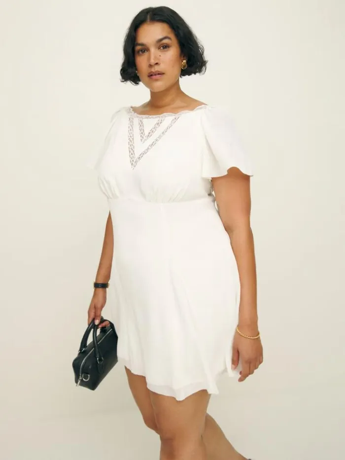Clothing The Reformation Malena Dress Es White