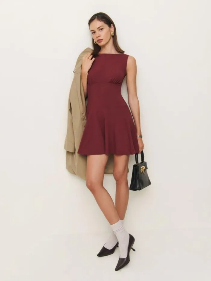 Clothing The Reformation Mayve Knit Dress Chianti