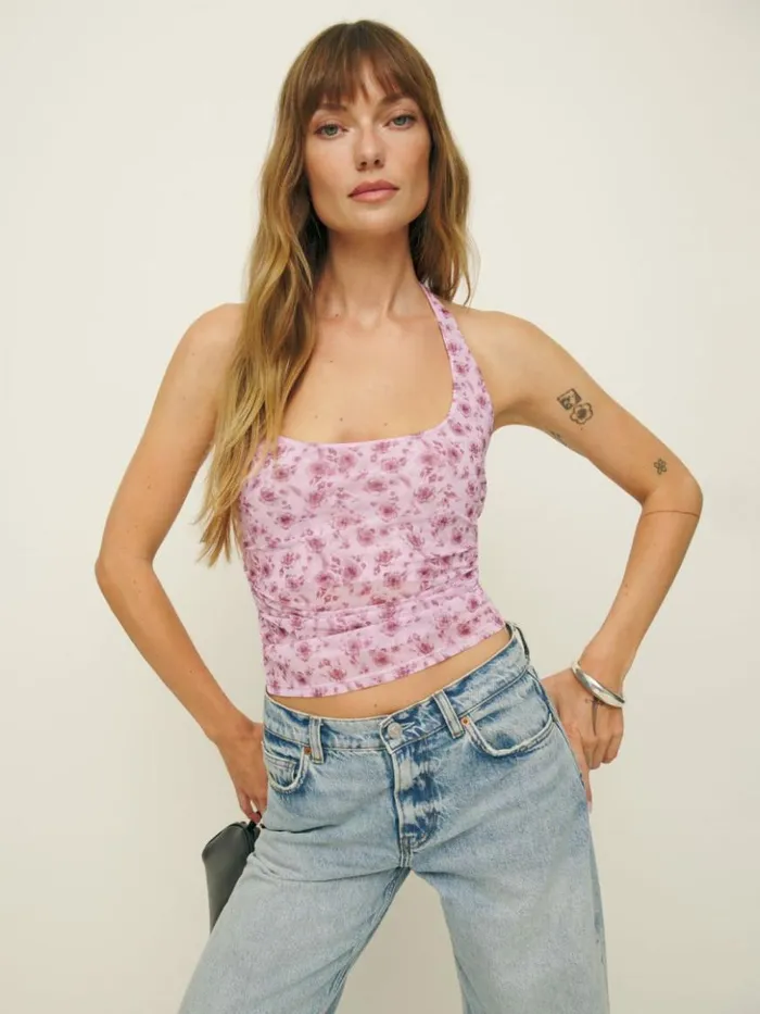 Clothing The Reformation Molly Knit Top Rosita