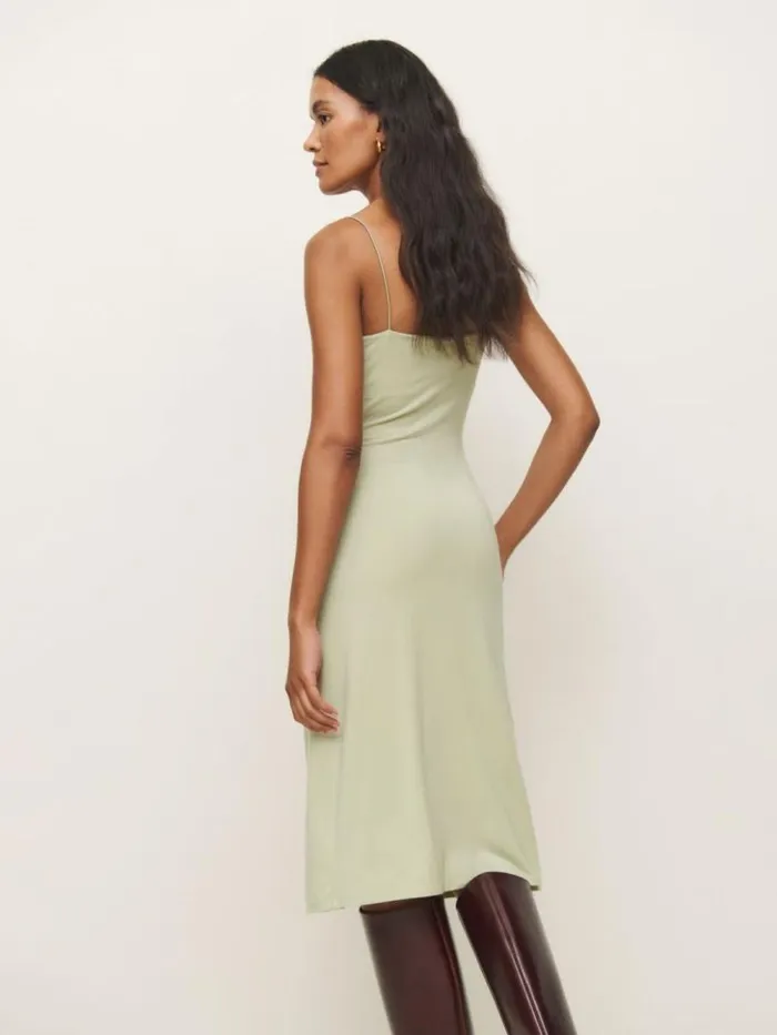 Clothing The Reformation Pavia Knit Dress Dried Herbs