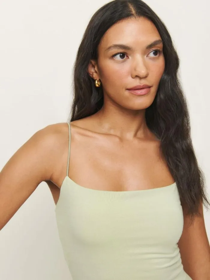 Clothing The Reformation Pavia Knit Dress Dried Herbs