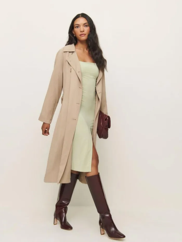 Clothing The Reformation Pavia Knit Dress Dried Herbs