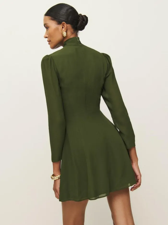 Clothing The Reformation Sunna Dress Fern Green