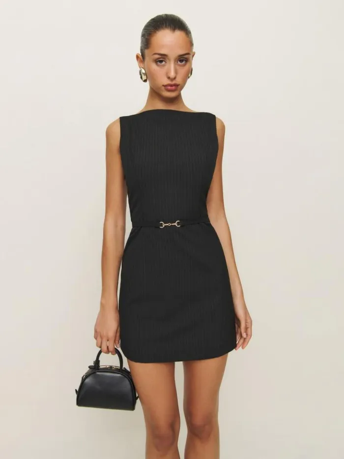 Clothing The Reformation Taya Dress Black