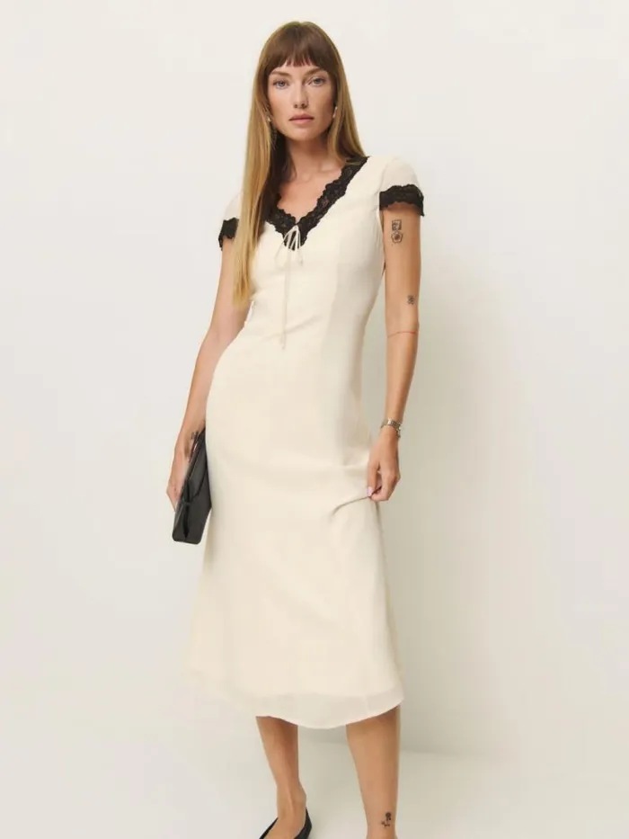 Clothing The Reformation Tiffie Dress Fior Di Latte