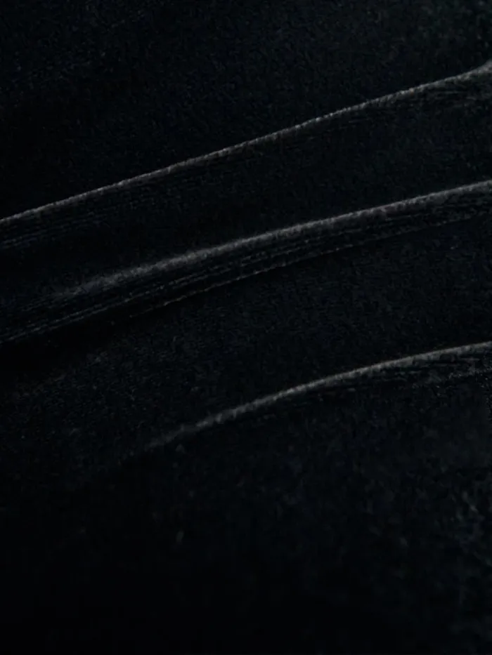 Clothing The Reformation Wyatt Velvet Top Black
