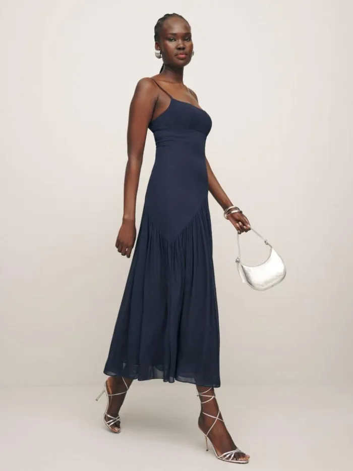 ClothingWeddings The Reformation Catana Dress Navy