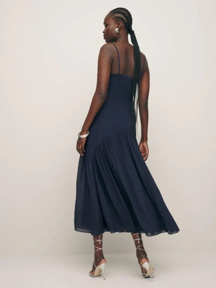 ClothingWeddings The Reformation Catana Dress Navy