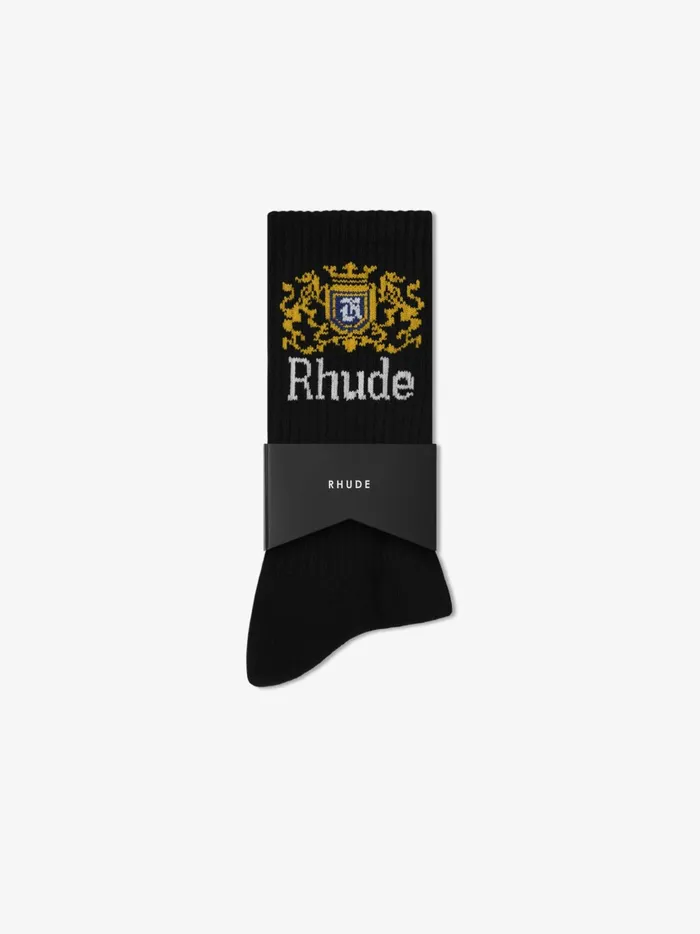CREST LOGO SOCK Unisex Rhude Socks