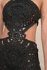 Cult Gaia Accalia Crochet Gown Black Women Dresses