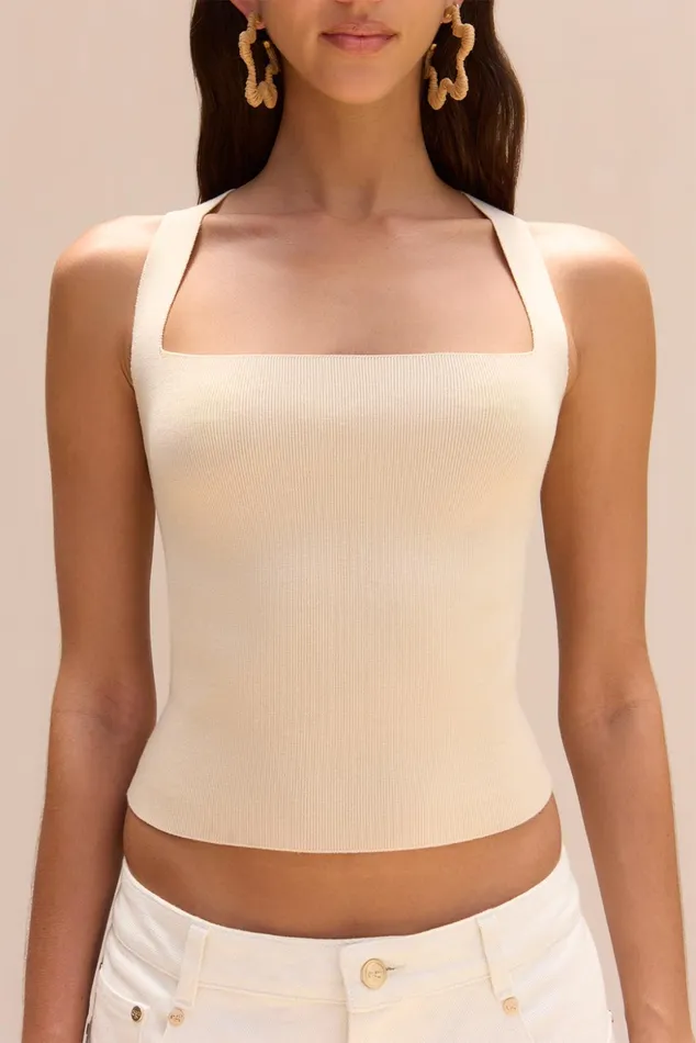 Cult Gaia Crawford Knit Top Beach Women Tops