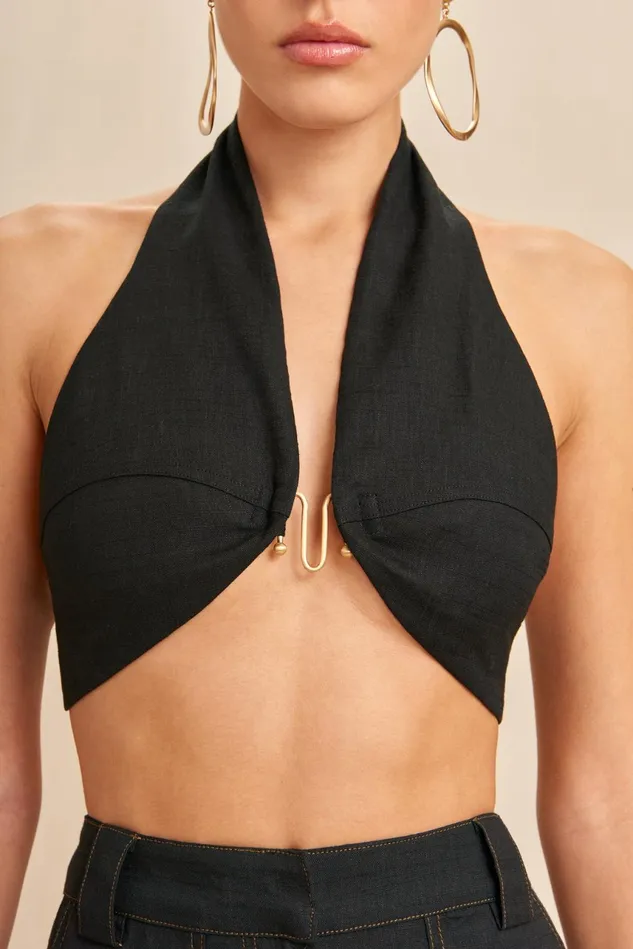 Cult Gaia Diem Top Black Women Tops