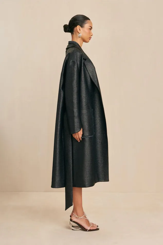 Cult Gaia Drea Coat Black Women Outerwear