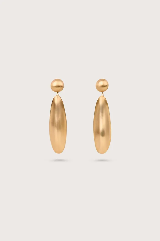 Cult Gaia Fiore Earring Brushed Brass Women Jewelry