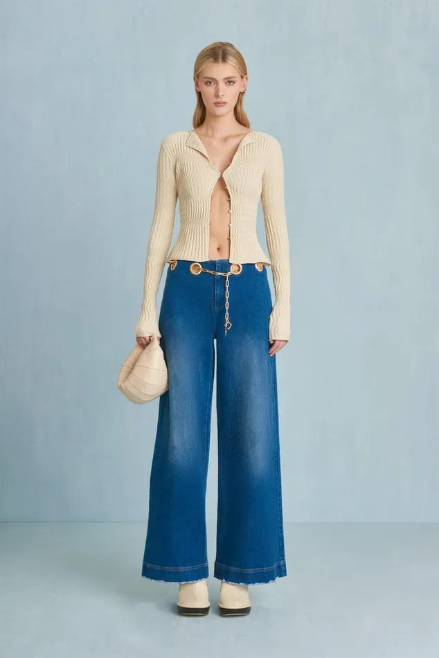 Cult Gaia Irena Knit Cardigan Beach Women Knits