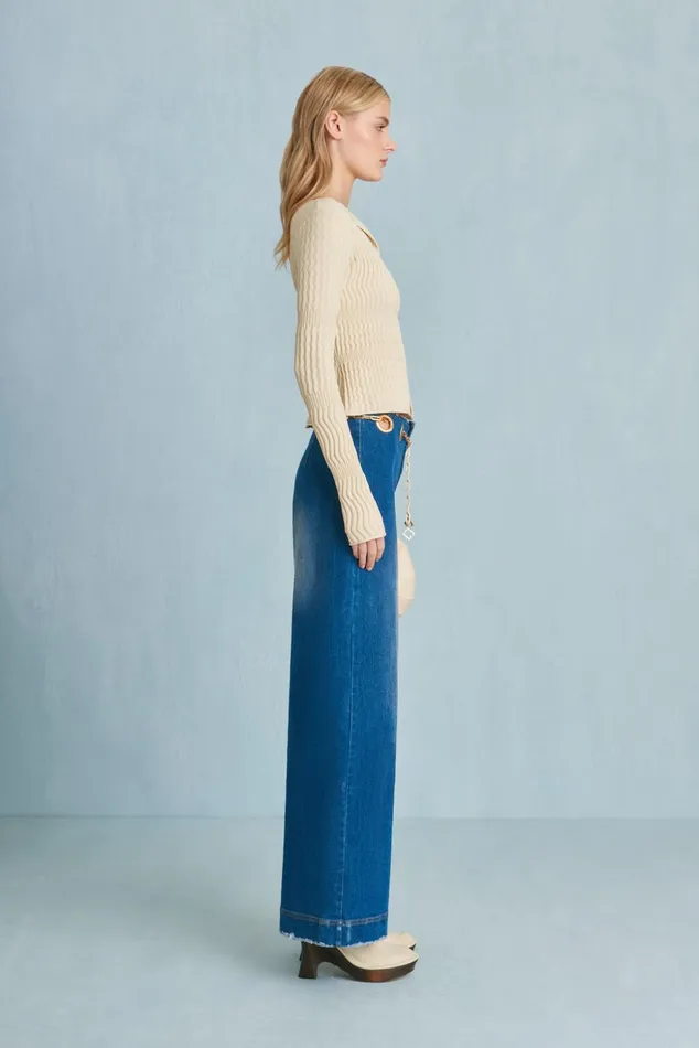 Cult Gaia Irena Knit Cardigan Beach Women Knits