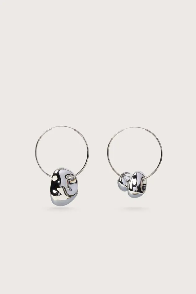 Cult Gaia Juno Earring Shiny Silver Women Jewelry