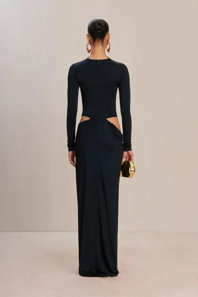 Cult Gaia Keri Gown Black Women Dresses