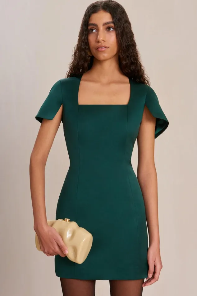Cult Gaia Lisa Dress Forest Green Women Dresses