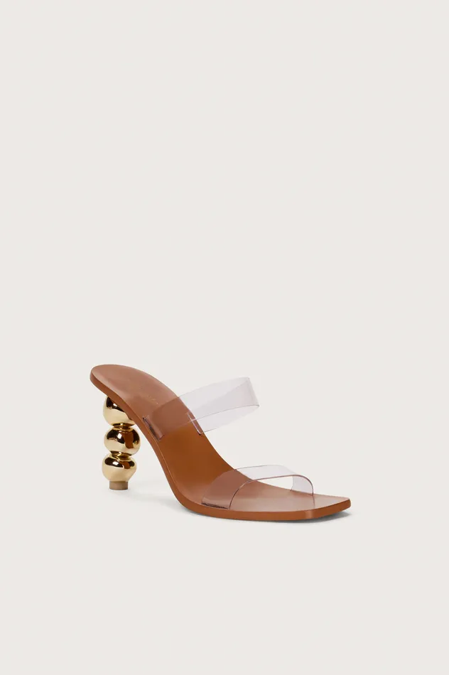 Cult Gaia Meta Sandal Gold Women Evening