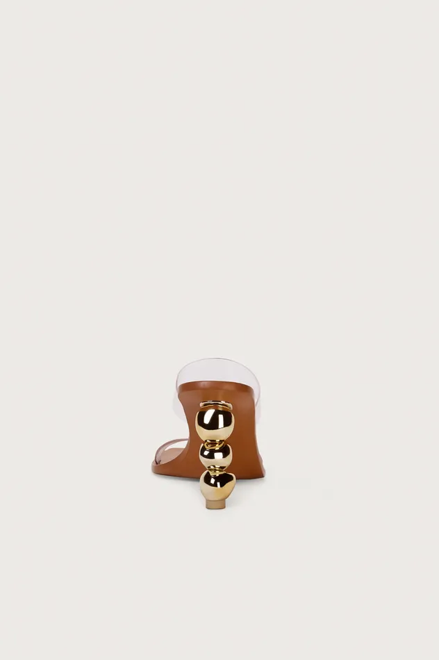 Cult Gaia Meta Sandal Gold Women Evening